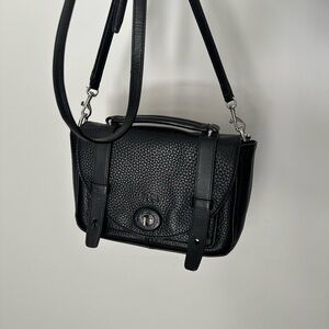 Coach Black Leather Shoulder Bag